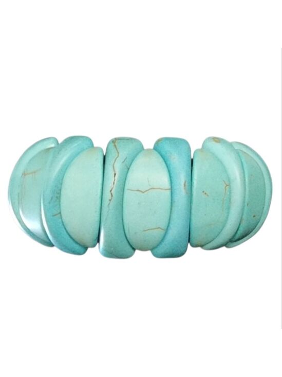 Jewelry - Turquoise Howlite Stone Stretch Bracelet